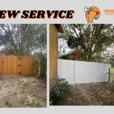 To-quality-Wood-privacy-fence-painted 0